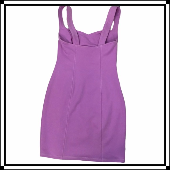 ASTR the Label - Stereotype Lilac Sleeveless Bodycon Stretch Fitted Mini Dress - Picture 10 of 13